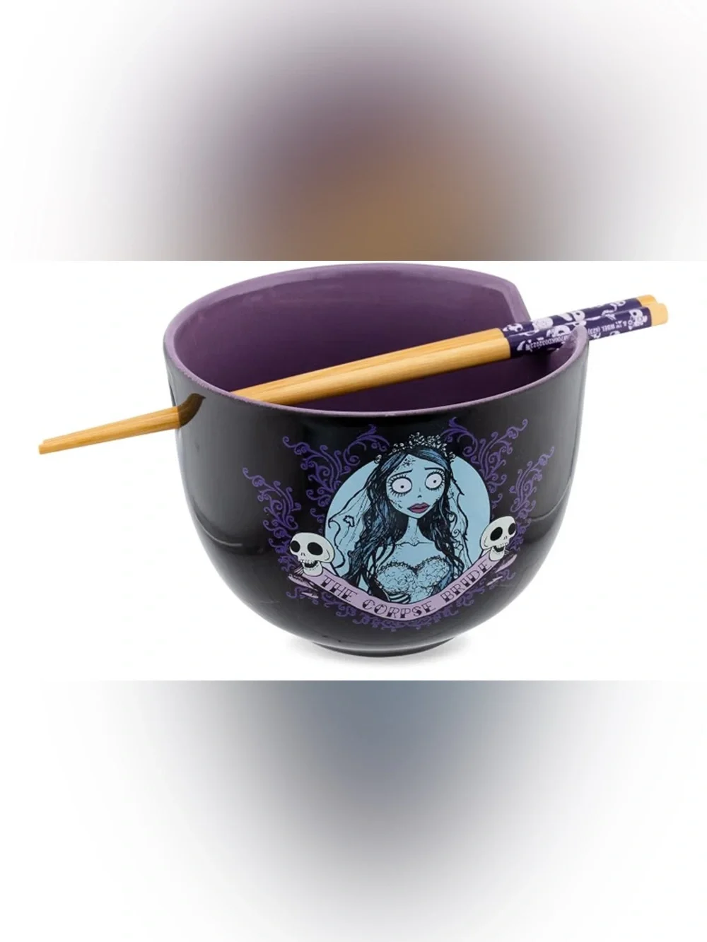 The Nightmare Before Christmas Ramen Bowl and Chopsticks